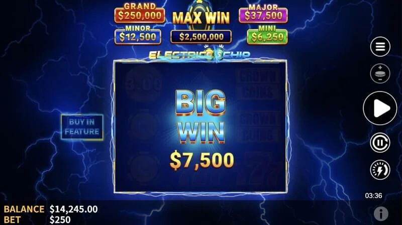 Electric Chip - финално собирање на Electric Coins од Collector со фиксен Jackpot